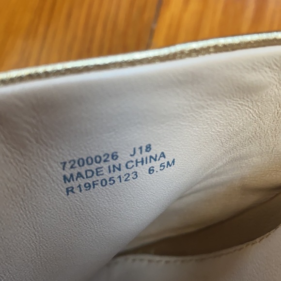 Rachel Zoe Gold Mika Metallic Leather Block Heel Mules women’s size 6.5 - Picture 6 of 16